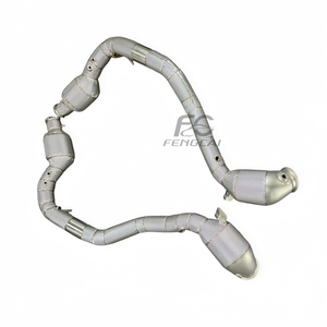 Downpipe de performance thermiquement isolé pour <span class=keywords><strong>Mercedes</strong></span>-<span class=keywords><strong>AMG</strong></span> <span class=keywords><strong>G63</strong></span> W464 G500 4.0T V8 2019+ sans voyant de panne moteur, collecteur de course à haut débit - Product Image 5