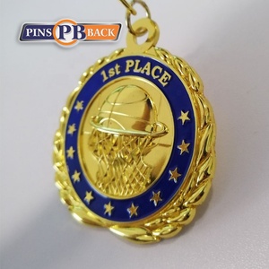 Mode großhandel individuelle hight polnischen gold metall Überzug nach medaille auszeichnung medaille sport medaille 2,5 zoll - Product Image 3