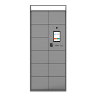 Rangement et casier à bagages en réseau connecté par application intelligente avec serrure électronique et reconnaissance de code PIN Armoire métallique assemblée