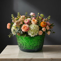 Vintage stijl kristallen glazen centerpiece schaal met vogel- en druivenmotief voor bruilofttafel, woonkamer, hoteldecoratie en cadeau
