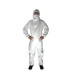 Guardwear Traje דה Proteccion OEM מותאם אישית מעבדה מעיל לבן כימי כולל גוף כיסוי חומר Ppe שמלת ביגוד מגן