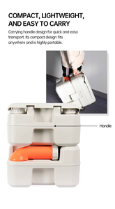 Toilette portable SEAFLO 20L pour le camping, réservoir de déchets détachable pour camping-car, <span class=keywords><strong>caravane</strong></span>, bateau, camping et voyages en plein air - Product Image 2