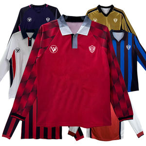 Inter Milan Voetbalkleding Lange Mouw Retro Voetbal Jersey Klassiek Voetbal Shirt Thai Kwaliteit Groothandel - Product Image 4