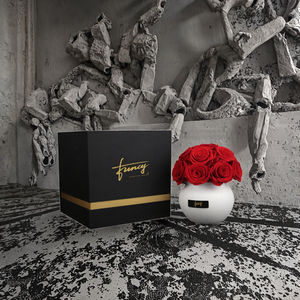 Composizione Personalizzata a Forma di Fungo con Rosa Eterna Preservata <span class=keywords><strong>in</strong></span> <span class=keywords><strong>Vaso</strong></span> per Decorazione Casa - Product Image 5