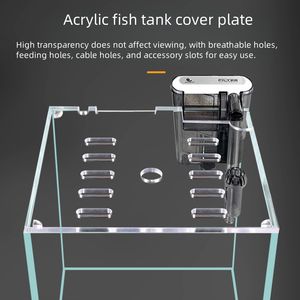 2025 lumière durable de réservoir de poissons d'<span class=keywords><strong>aquarium</strong></span> de l'acrylique LED de luxe avec la conception de plante en bambou pour le salon - Product Image 3