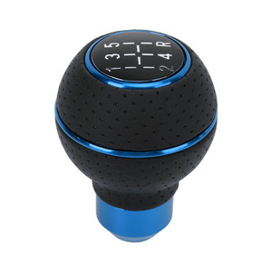 Pommeau de levier de vitesse 5 vitesses M8 M10 M11 M12 universel en aluminium pour voiture, boîte de vitesses manuelle, bleu - Product Image 4