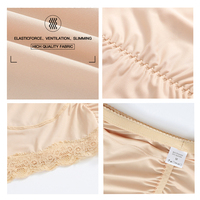 Ropa Interior Moldeadora Transpirable para Mujer, Tallas Grandes, con Relleno Artificial para Glúteos, Control de Abdomen, Levantador de Glúteos Acolchado, 2 Piezas