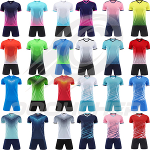 <span class=keywords><strong>Maillot</strong></span> <span class=keywords><strong>de</strong></span> football imprimé à séchage rapide - Tenue <span class=keywords><strong>de</strong></span> football à manches courtes pour hommes, adultes et enfants |   Utilisation en match et en entraînement - Product Image 4