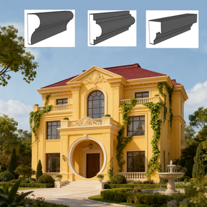 Corniche en mousse de polystyrène EPS de luxe moderne, cadre de porte et de fenêtre en ciment, moulures décoratives extérieures personnalisées pour villa - Product Image 2