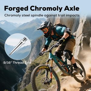 Pédales de vélo de montagne extra larges, plateforme large en alliage <span class=keywords><strong>d</strong></span>'aluminium, 9/16 pouces, avec picots antidérapants, pédales de vélo en noir <span class=keywords><strong>ou</strong></span> en rouge - Product Image 3