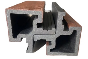 Profilé <span class=keywords><strong>de</strong></span> finition pour revêtement mural cannelé, panneau mural co-extrudé, couvre-bordure, profilé d'angle pour revêtement mural en WPC - Product Image 2