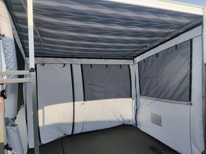 Auvent de <span class=keywords><strong>caravane</strong></span>, rideaux de véranda, extension manuelle, pièce extérieure, cuisine en plein air, imperméable, aluminium durable, capacité de 3 à 4 personnes - Product Image 3