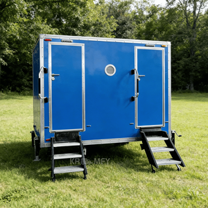 Remorque de toilettes préfabriquée, écologique, durable et portable, avec un équipement de luxe pour le camping, les appartements, les bureaux et les sanitaires extérieurs - Product Image 2