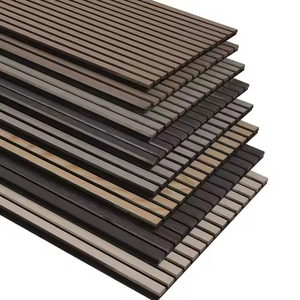 Paneles de pared acústicos flexibles de alta calidad Paneles de listones de pared de madera decorativos interiores Panel acústico curvo de listón flexible moderno - Product Image 2