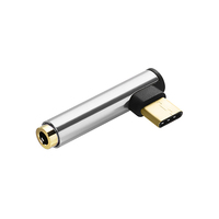 Neuer USB 3.0 2-in-1 Winkeladapter Vergoldeter Typ-C zu 3,5mm Klinkenstecker Kopfhörer-Aux-Konverter für iPhone Samsung Huawei