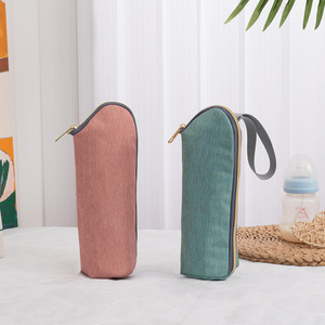 Sac à biberons PLAYMAX isotherme et résistant à l'eau 300D, sac à couches avec fermeture éclair, fixation pour poussette, portable, thermique pour lait - Product Image 3