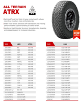Pneus Nereus tout-terrain AT Llantas 27x8.50R14LT 95R 6PR pour voitures particulières
