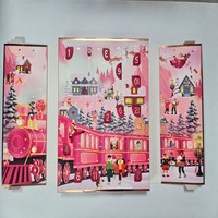Elegante Scatola a Forma di Libro con Stampa Fantasia Rosa per Presentazione di Prodotti Cosmetici e Profumi