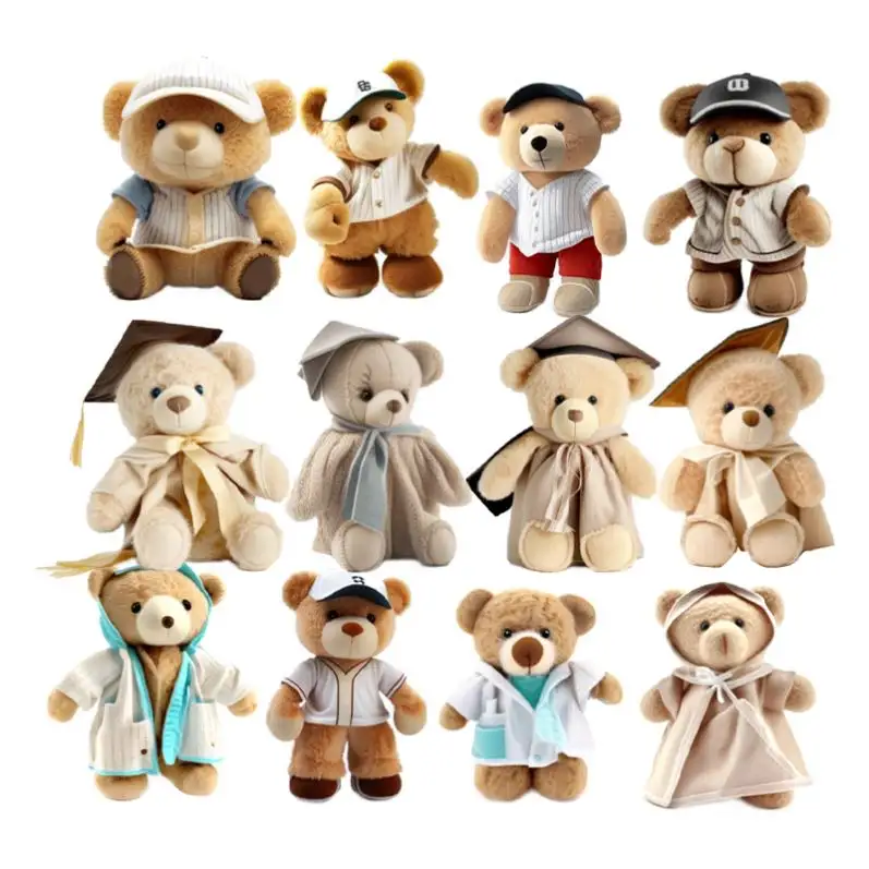 Individueller kleiner großer Teddybär Maskedos kostüm erwachsene Plüsch Großhandel Spielzeug Mini großer Teddybär