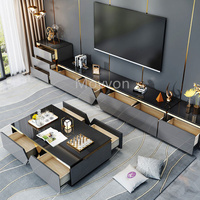 Meubles TV Modernes et Table Basse Ensemble Meuble TV Marbre Tables Centrales