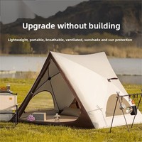 Carpa de Camping Automática para 12 Personas, Portátil, Impermeable, con Doble Puerta y Doble Ventana para Equipo de Exterior
