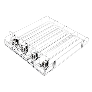 Présentoir <span class=keywords><strong>automatique</strong></span> de supermarché pour bouteilles Porte-cigarettes Poussoir diviseurs en plastique Organisateur de tabac - Product Image 1