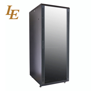 Porte avant en verre trempé de 19 pouces 42U et porte arrière en métal massif avec poignées et serrures - Product Image 5