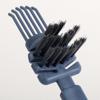 FF2446 2 en 1 brosse à cheveux outil de nettoyage peigne clavier brosse de nettoyage enlever les cheveux poussière râteau maison Salon utiliser peigne nettoyant brosse