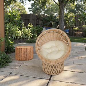 Joyeweisure mobili da esterno rotondo interno ed esterno PE Rattan acciaio <span class=keywords><strong>gabbia</strong></span> per il cortile del parco Hotel o uso Villa - Product Image 4