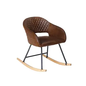 Factory sales cheap modern micro fiber fabric rocking chair comfortable DC7437