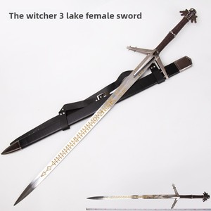Cho 3 săn Hoang Dã geralt hồ cô gái thanh kiếm quỷ Slayer sói trắng trò chơi cos đạo cụ vũ khí nóng chảy đúc unsharpened - Product Image 3