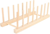 Présentoir de vaisselle en bois à ventouse, pour bol, assiettes, gobelets, support de rangement, présentoir à bouteilles, tendance