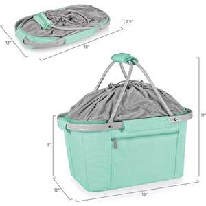 Panier de pique-nique pliable personnalisé pour l'extérieur, panier de courses de luxe pliable, panier à main pour aliments, panier de pique-nique, étanche - Product Image 4