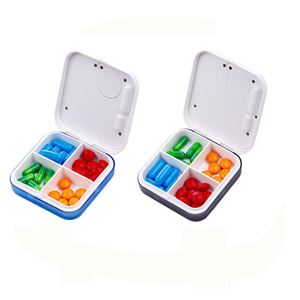 Organisateur électronique hebdomadaire 7 jours avec rappel par minuterie, boîte à pilules à 4 compartiments avec alarme - Product Image 2