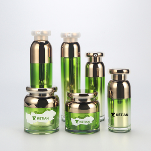 15ml 30ml 50ml 100ml Luxury Empty Plastic Acrylic Skincare Eye Cream Face Cream Cosmetic Bottle Jar Packaging Set