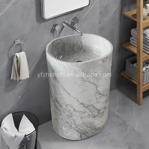 <span class=keywords><strong>Lavabo</strong></span> <span class=keywords><strong>de</strong></span> Pedestal <span class=keywords><strong>de</strong></span> Mármol Blanco Carrara Natural <span class=keywords><strong>de</strong></span> Alta Calidad para Baño <span class=keywords><strong>de</strong></span> Lujo, Personalizado para Hotel, Casa o Villa - Product Image 1