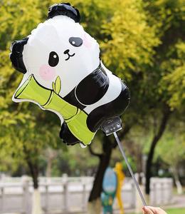 어린이를위한 핫 팬더 풍선 스틱 풍선 생일 파티 장식 - Product Image 3