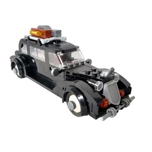 Thème gothique d'Halloween MOC-241094 Blocs de construction Modèle de voiture de limousine vintage noire de la <span class=keywords><strong>famille</strong></span> <span class=keywords><strong>Addams</strong></span> pour collection - Product Image 4