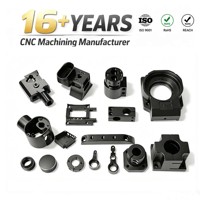 Peças de Suporte para Câmera em Liga de Alumínio Anodizado Preto, Usinadas por CNC (Fresagem e Torneamento), com Cabeça e Base de Transferência Porosa