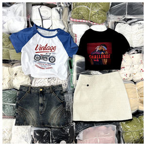 Popular diseño mixto camiseta pantalones venta al por mayor ropa de mujer Stock Ropa De Mujer, entrega aleatoria ropa de mujer coreana - Product Image 2