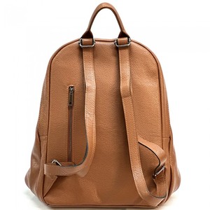 Sac à dos élégant en cuir véritable pour femme, durable, multi-compartiments, avec fermeture éclair, idéal pour l'école, les voyages, le bureau et le travail - Product Image 5