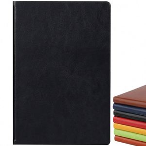 Custom Lined A5 Hardcover PU Leather Journal with 100 Sheets Thread <b>Sewing</b> Bound Business Office Use Gift Option - Product Image 4