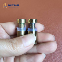 Sampel Gratis 12 13 16 19 25mm Titanium Aluminium Kuningan Penyangga Papan Iklan Sekrup Standoff Hitam Oksida