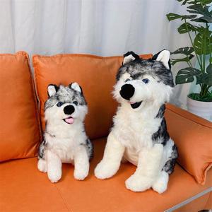 Stuffed Animal-Comforting Companion-Ultra Soft Realistic Animal Plush Toy 40cm Sitting <strong>Wolf</strong> - Product Image 2