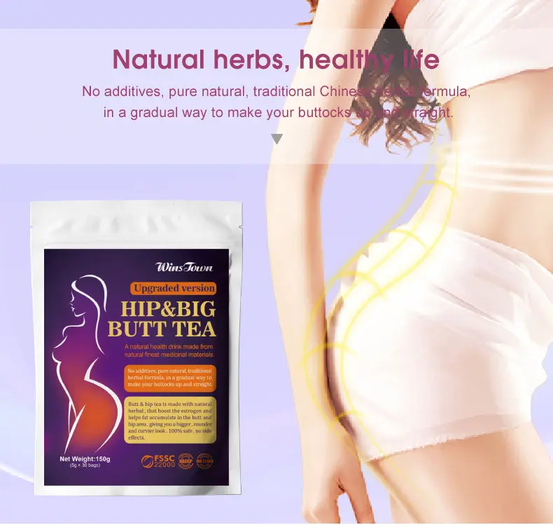 Africa Hot Selling hip and butt enlargement tea all natural detox butt hip enhence tea