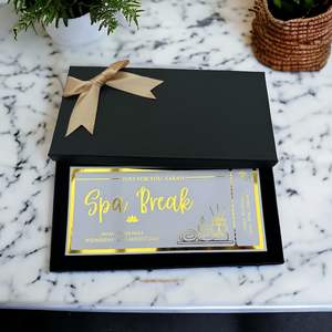 Spa Break Gift Any Personalised Gold Foil Ticket Mother's Day Luxury Keepsake Ticket <strong>Surprise</strong> Gift Concert Voucher - Product Image 5