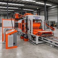 Machine de fabrication de blocs creux entièrement automatique, ligne de production hydraulique de briques creuses et pleines en ciment avec vibration PLC QT12-15S