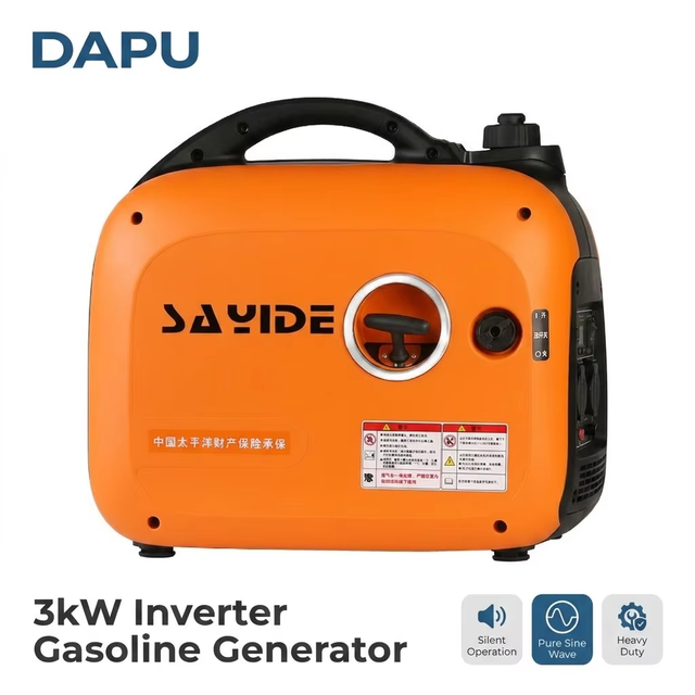 24V Range Extender 240V Battery Charging Portable Petrol Generator Silent Inverter Generator for RV Emergency Power