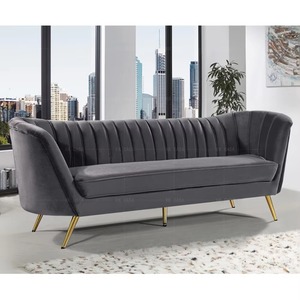 Divano in Velluto di Alta Qualità alla Moda e Confortevole, Molto Morbido, Linee Eleganti, <span class=keywords><strong>Divani</strong></span> Moderni per Soggiorno - Product Image 2