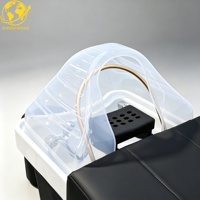 Lit de lavage de cheveux haut de gamme réglable avec fonction de circulation d'eau pour salon de beauté, chambre et salle de bain